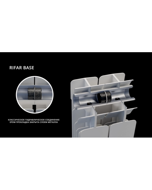 Rifar Base 350 - 11 секций боковое подключение