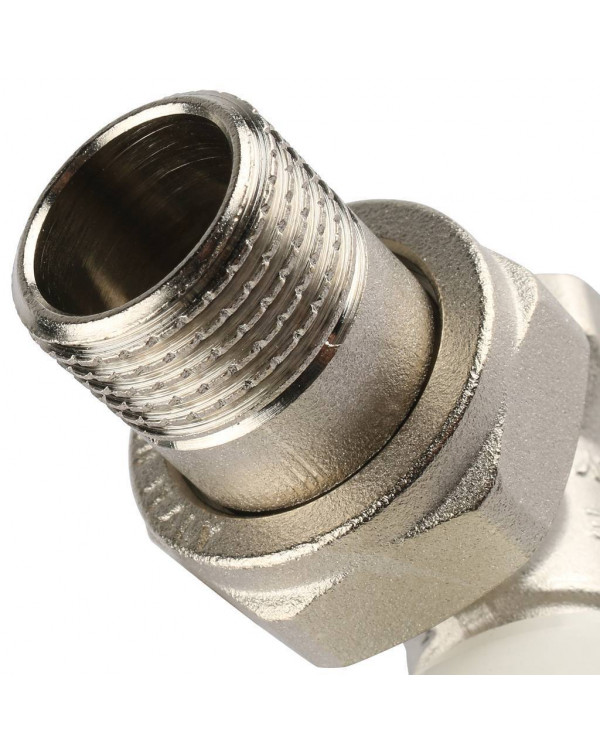 STOUT SVRs Клапан ручной терморегулирующий с неподъемным шпинделем, угловой 1/2"